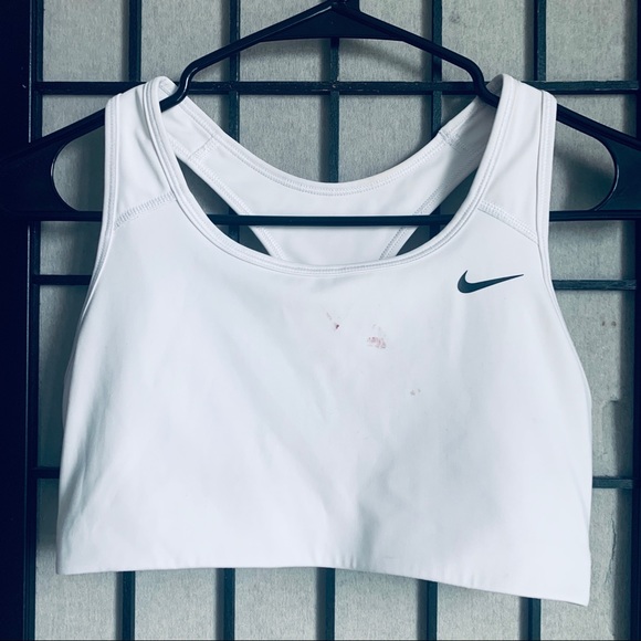 Nike Other - Nike White black Sports bra Racerback sz M
